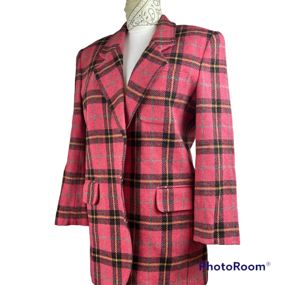 Vintage plaid blazer